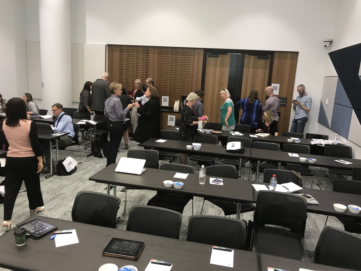 rachaellehr's tweet photo. Learn by doing... Having a go! Scanning QR codes and discovering riddles... @MathildaJoubert #ACELconf17 https://t.co/Cj7P1xeXgL