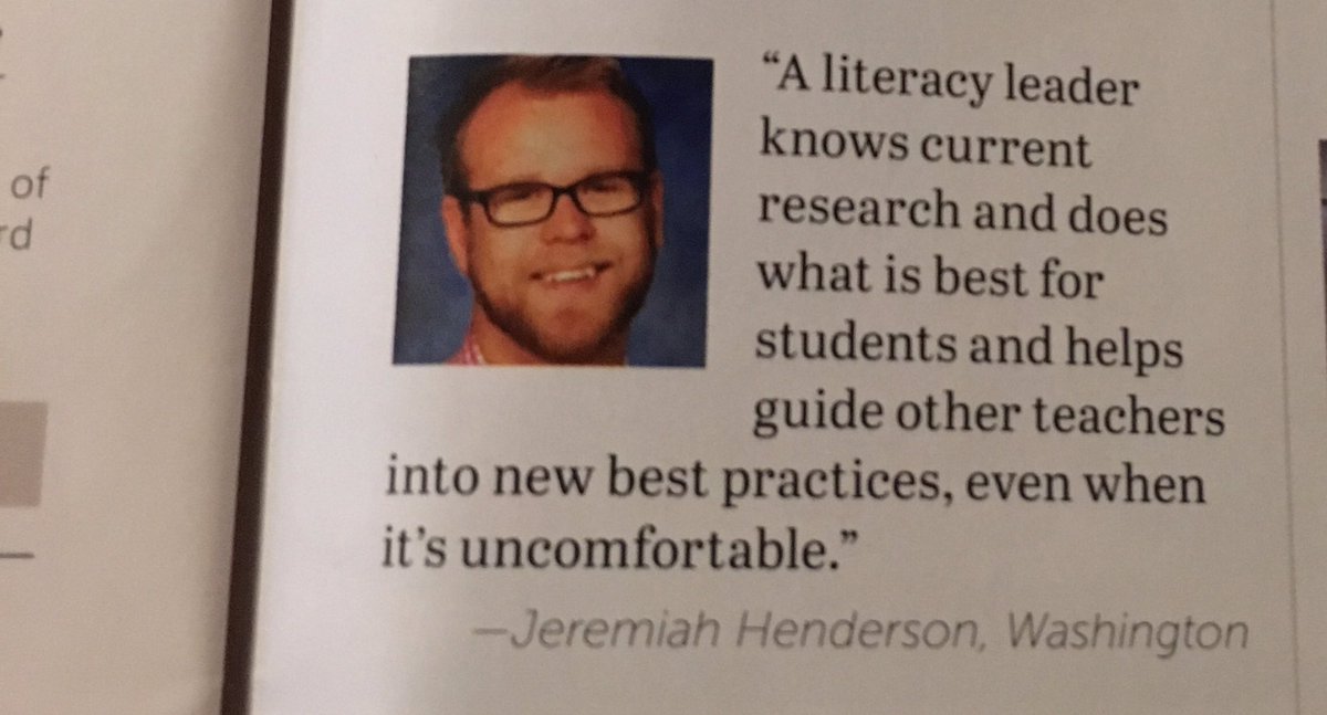 jerhende's tweet photo. Oh hey! It's just me and my tweet in @ILAToday!! The question was "What qualities should a literacy leader have?" https://t.co/6lPyp30GKX