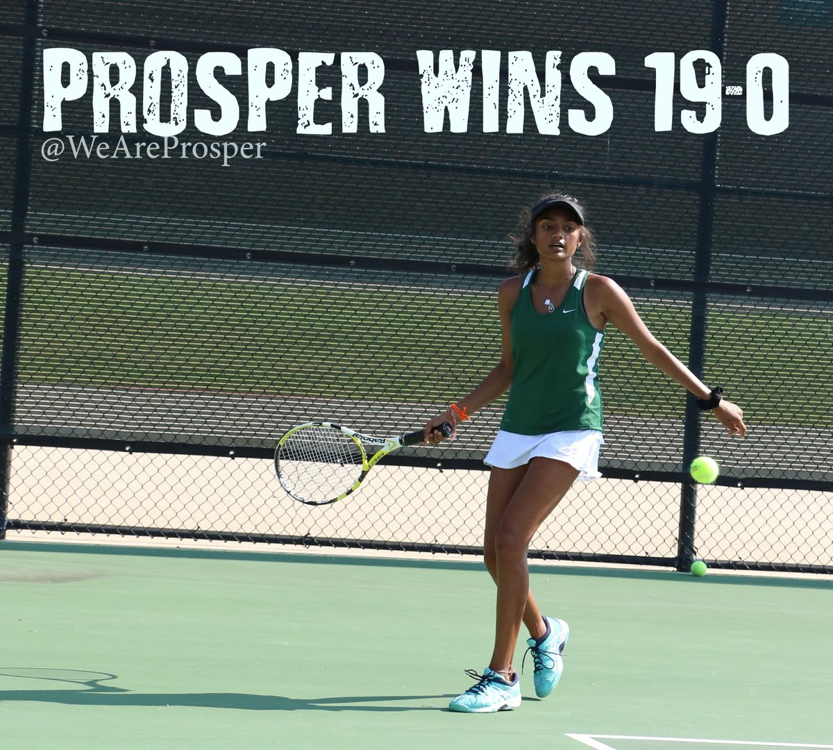 we_are_prosper's tweet photo. Congrats to @ProsperTennis on their 19-0 win over Creekview High School tonight!  #weareprosper #eaglehype https://t.co/Uir4jpBBki