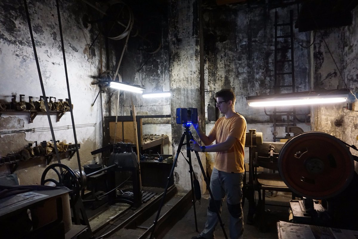 VIMAClab's tweet image. Lighting test #scan for our next project: Foneria Pares, an old foundry in #Barcelona #pointcloud #faro #3dscan #3dmodeling #LaserScanning