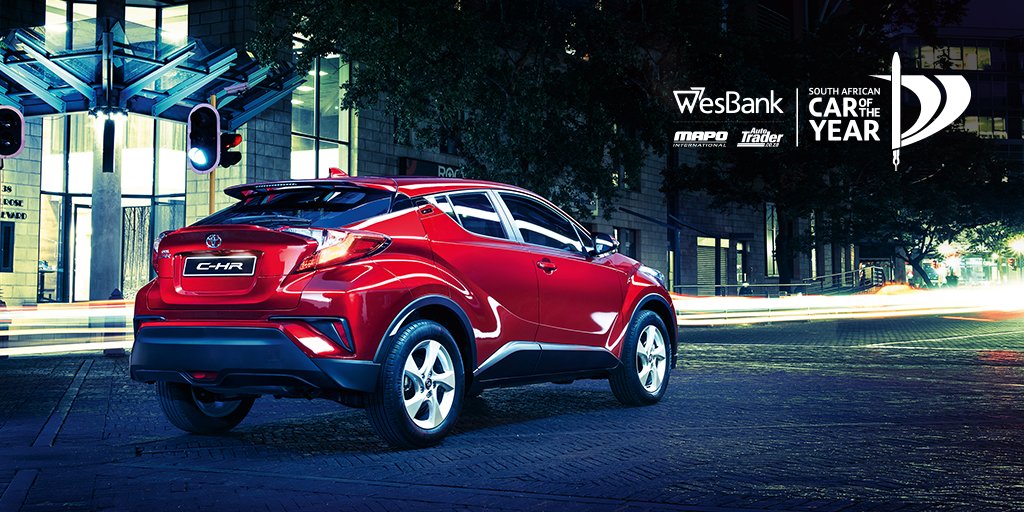We're thrilled to announce that the Toyota C-HR has been nominated as a finalist for <a href="/wesbankcoty/">SA Car Of The Year</a>. Here's to top class innovation! #ToyotaSA