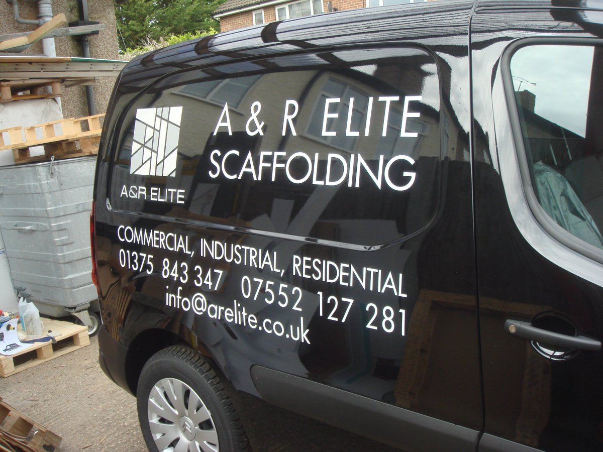 CrystalPrint_'s tweet photo. New van signage completed for @aandrelitescaf1 in #Essex. For more info or to receive a FREE quote call 01277 650661. #BizHour https://t.co/pzXlcynyyv