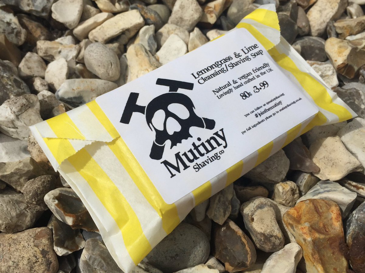 MutinySoaps's tweet image. For your morning shave try our fantastic Lemongrass &amp;amp; Lime shaving soap. No parabens, no palm oil, no animal products, just natural goodness