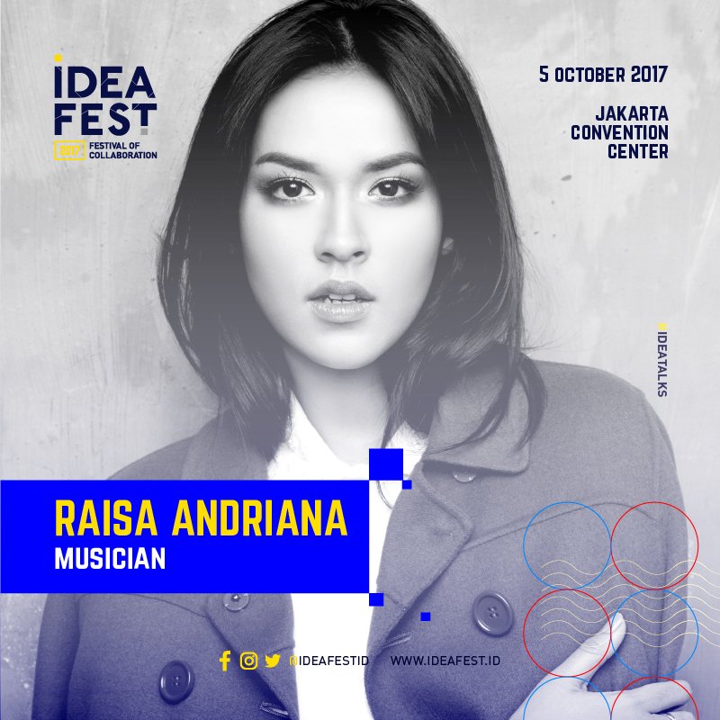 raisa6690's tweet photo. Hi guys! Me &amp; @adryboim will take part in IdeaFest 2017. Make sure to come &amp; say hi! Kita ngobrol dan sharing yuk? Ticket info: @IdeafestID https://t.co/HM8uKzrgVg