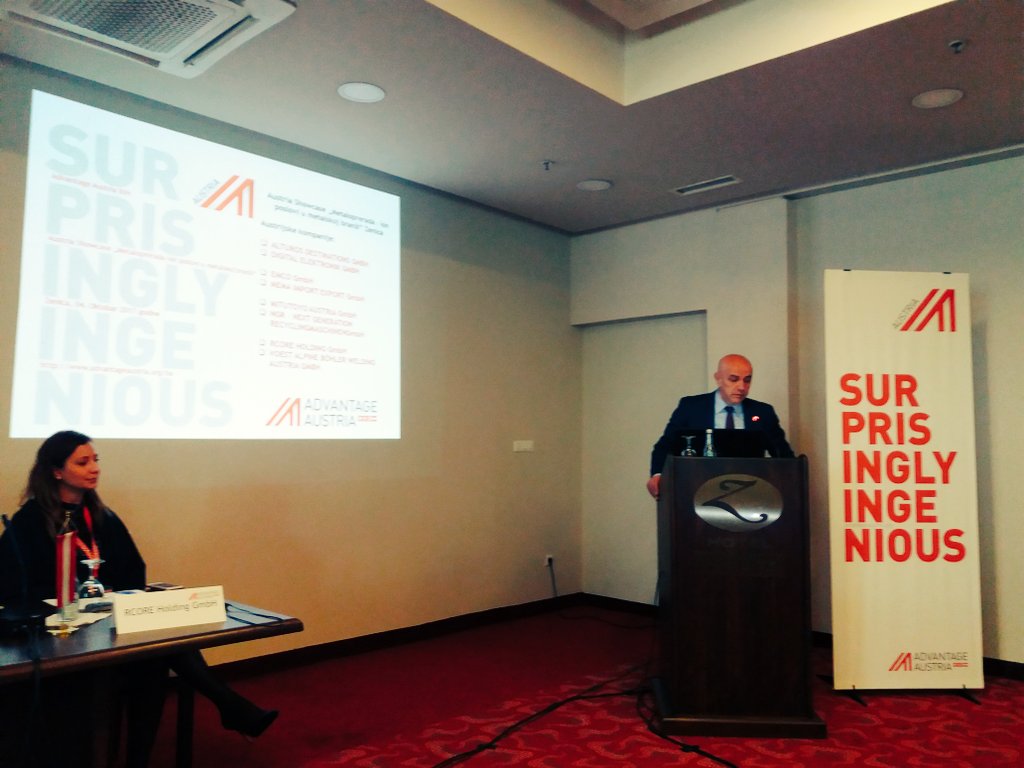 KupferPhilippe's tweet photo. #AustriaShowcase Metalprocessing i Zenica opened by PrimeMin Galijasevic & Pres ForeignTradeChamber Egrlic; 8 AT & 70 BiH firms meet for b2b https://t.co/CbQxqn0aO3