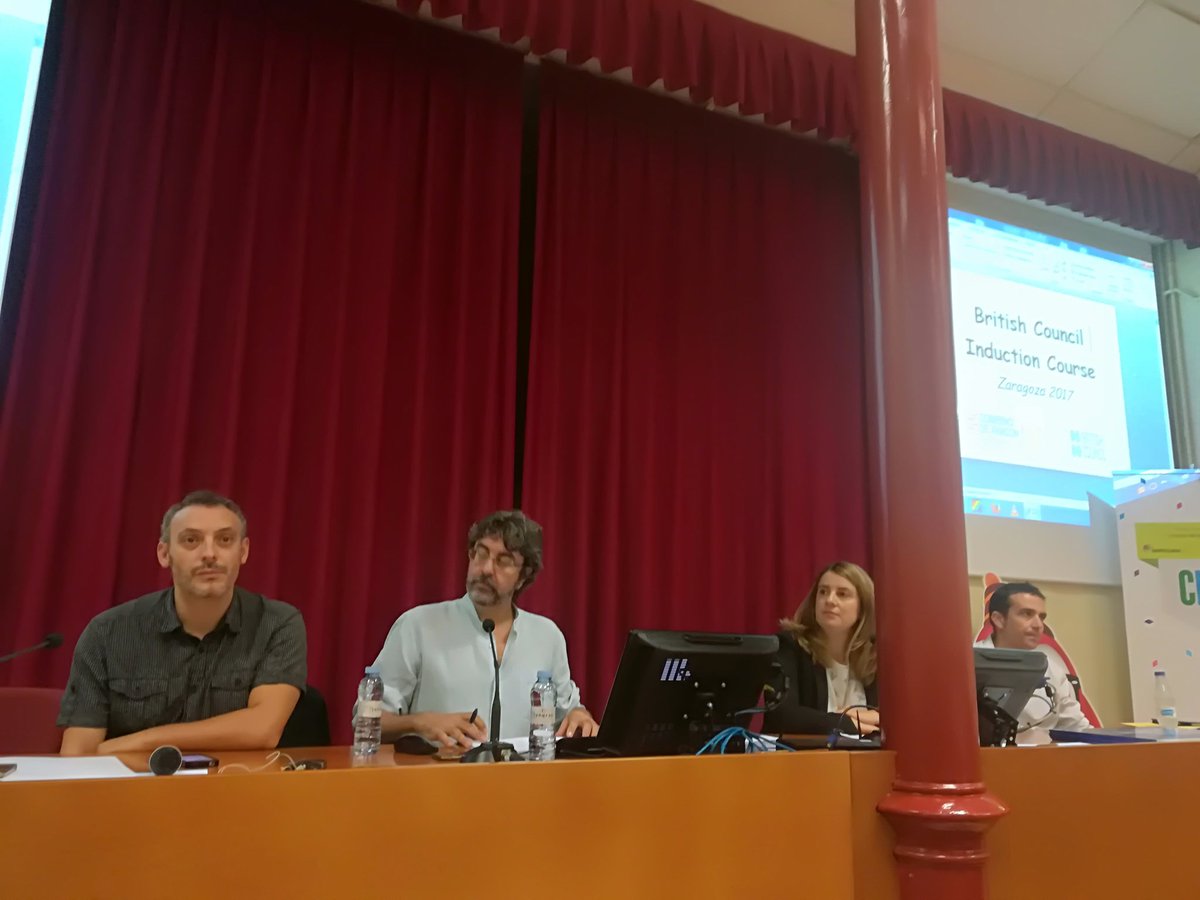 laPku's tweet image. Sesión general @esBritish con @educaCNIIE @MarkLev99 @mmpetisme @agarridodiez Josechu Zarranz. #inductioncourse