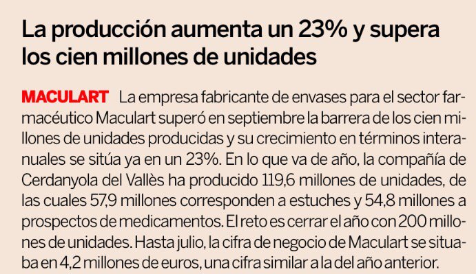 beatcontent_'s tweet photo. El @GrupMaculart es noticia hoy en Expansión por el aumento de su capacidad productiva #impactosPR #goodnews https://t.co/7GCiM51l67
