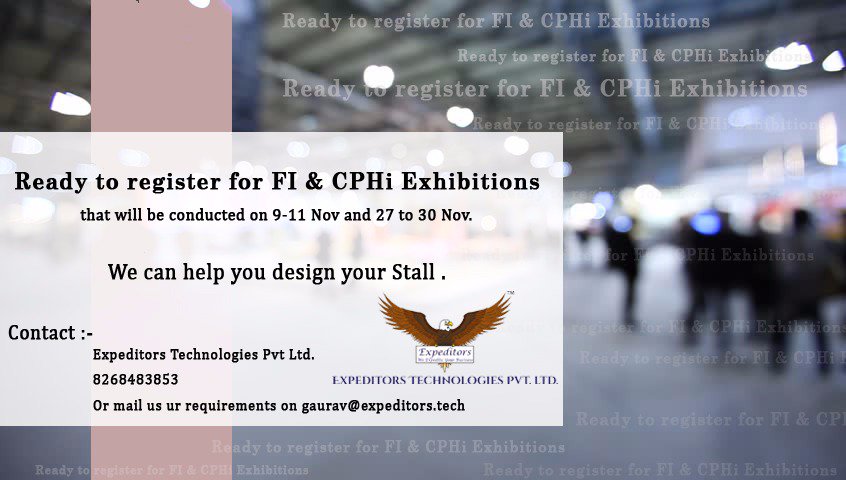 ExpeditorsTech's tweet image. For upcoming Fi &amp;amp; CPhi Exhibitions , we can help you design your Stall.