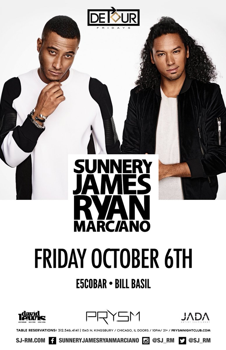 CHICAGO!! Will be playing <a href="/PRYSMnightclub/">PRYSMnightclub</a> this Friday! We can't wait for this! Get your tickets via: ticketfly.com/purchase/event… #SJRM #tourlife