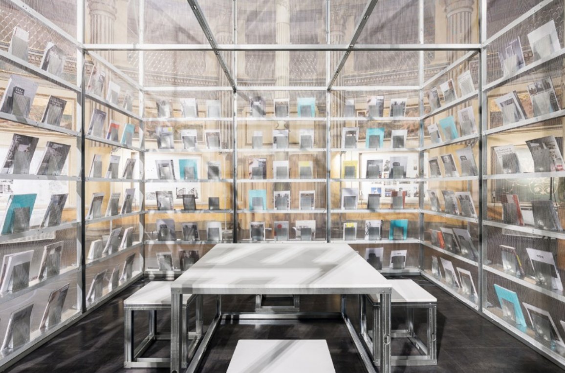 actar_publisher's tweet photo. Thanks to #setarchitects for this 360-degree temporary library! @actar_publisher was a part of the event in Roma! @LorenzoCatena https://t.co/KAYPZGbsQl