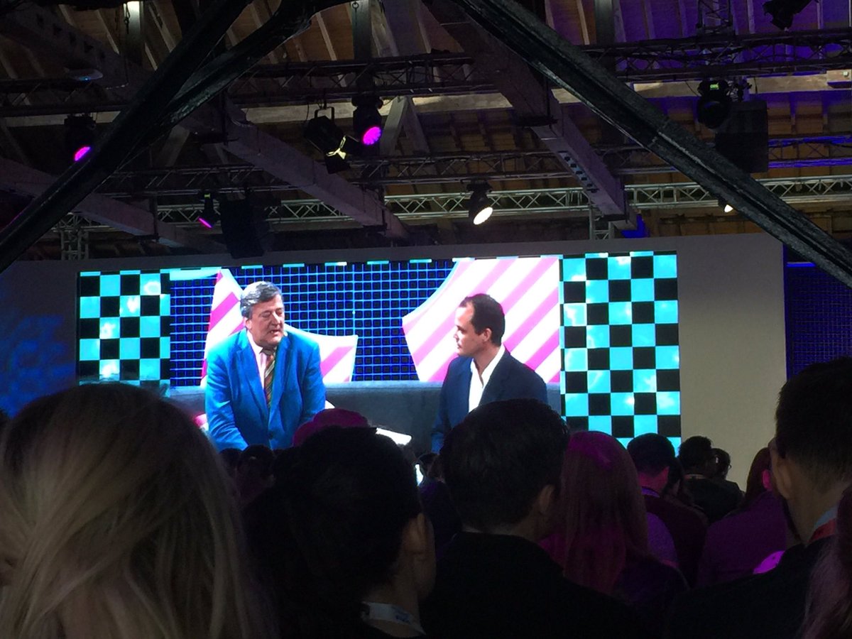 ReThink____'s tweet photo. "Nothing is idea shaped, everything is human shaped" great quote from #Stephenfry at #fom17 #clicktale agrees #CustomerExperience https://t.co/Z85uHfS640