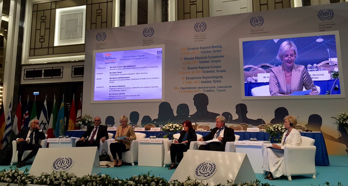 aleasseAA's tweet photo. In order to be effective, collective bargaining needs to be adapted to the diverse forms of work #ERM2017 #ILO @ioevoice https://t.co/m6T26W0BzQ