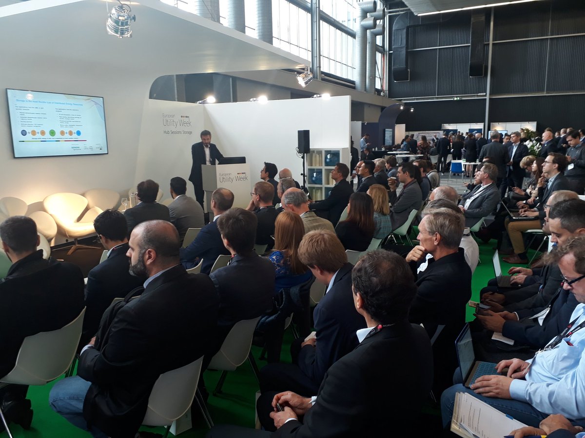 "You can now build business models based on #Storage " Vincent Schachter, Energy Communities <a href="/ENGIEgroup/">ENGIE</a> #EUW2017