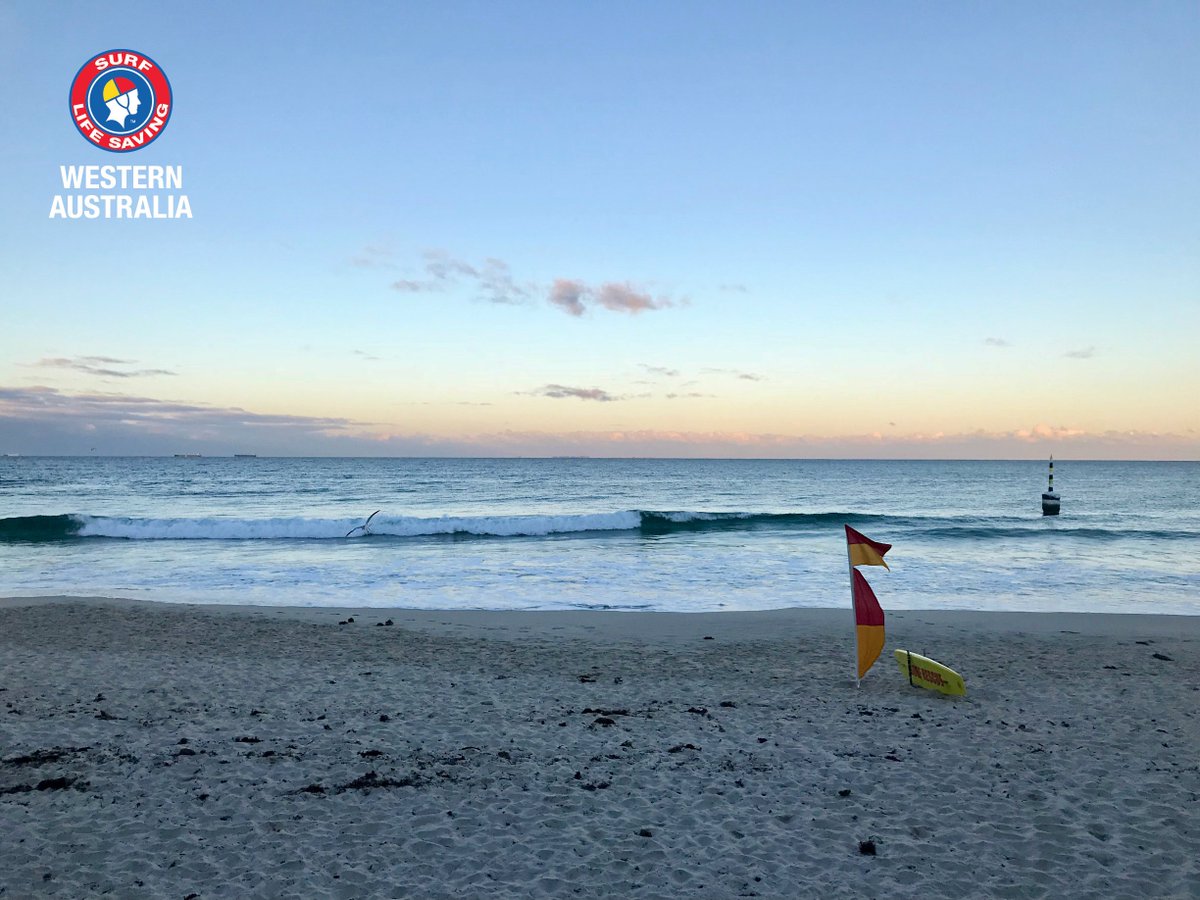 SLSWA's tweet photo. Beautiful spring morning down at Cottesloe Beach. Lifeguards are on duty until 6pm. Remember to swim between the flags. #MyBeach https://t.co/mpc339Dsij