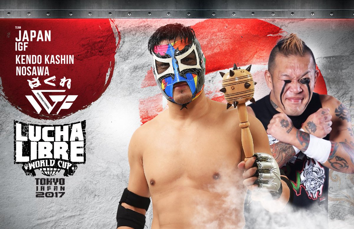 luchalibreaaaJP's tweet photo. 10月10日 🗼Tokyo後楽園ホール

第３回 ルチャリブレ・ワールドカップ🏆

《トーナメント 1回戦 ②》

🌐Lucha Underground チーム / バンピーロ &amp; ミル・ムエルテス VS 🇯🇵はぐれIGF チーム / ケンドー・カシン &amp; NOSAWA

#LuchaWorldCup https://t.co/JlG4FVuY5C