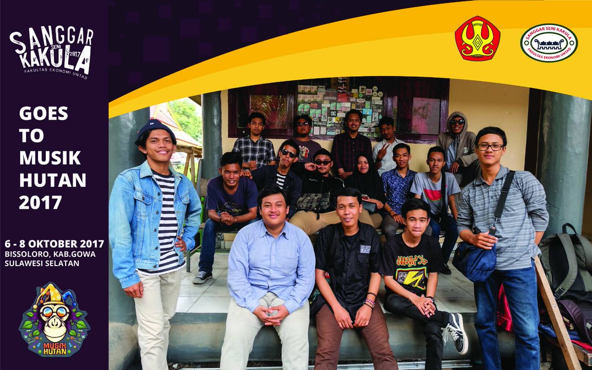 Ass &amp; slm budaya.
S.S.Kakula FE-UNTAD yg  berpartisipasi di Festival Musik Hutan 2017 di Bissoloro,kab. Gowa. Sulawesi Selatan 6-8 okt 2017.