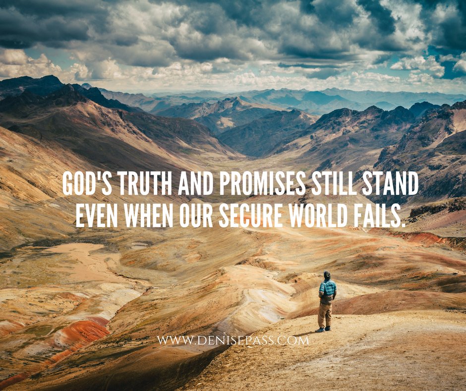 TheDenisePass's tweet photo. God's truth and promises still stand even when our secure world fails. https://t.co/UICQMRoPQX #GoodAllTheTime #Believe #NewHeights https://t.co/kKAgSt3oBU