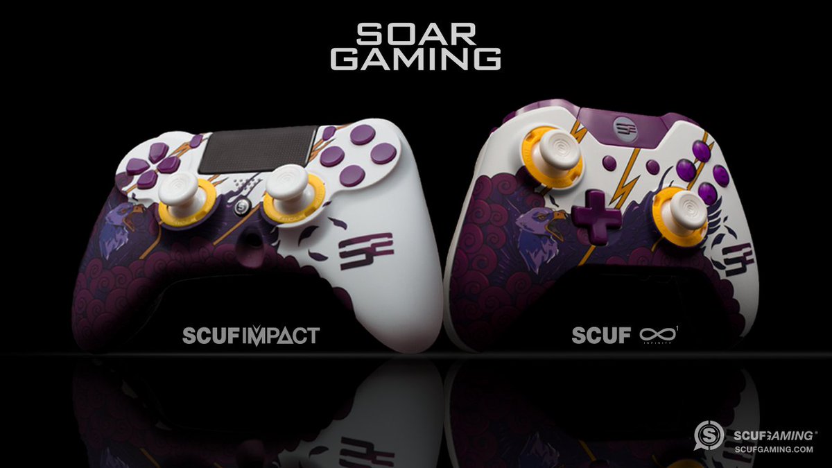 ScufGaming's tweet photo. Fly above the competition with the @SoaRGaming SCUF.  https://t.co/GotVtHsd86 https://t.co/nDcfOvWCnE