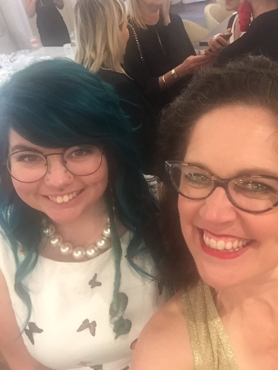 annabelcrabb's tweet photo. With the amazing @Karlie_Noon, indigenous astrophysics guru and finalist at #AWWawards https://t.co/ADRM4KyNN9