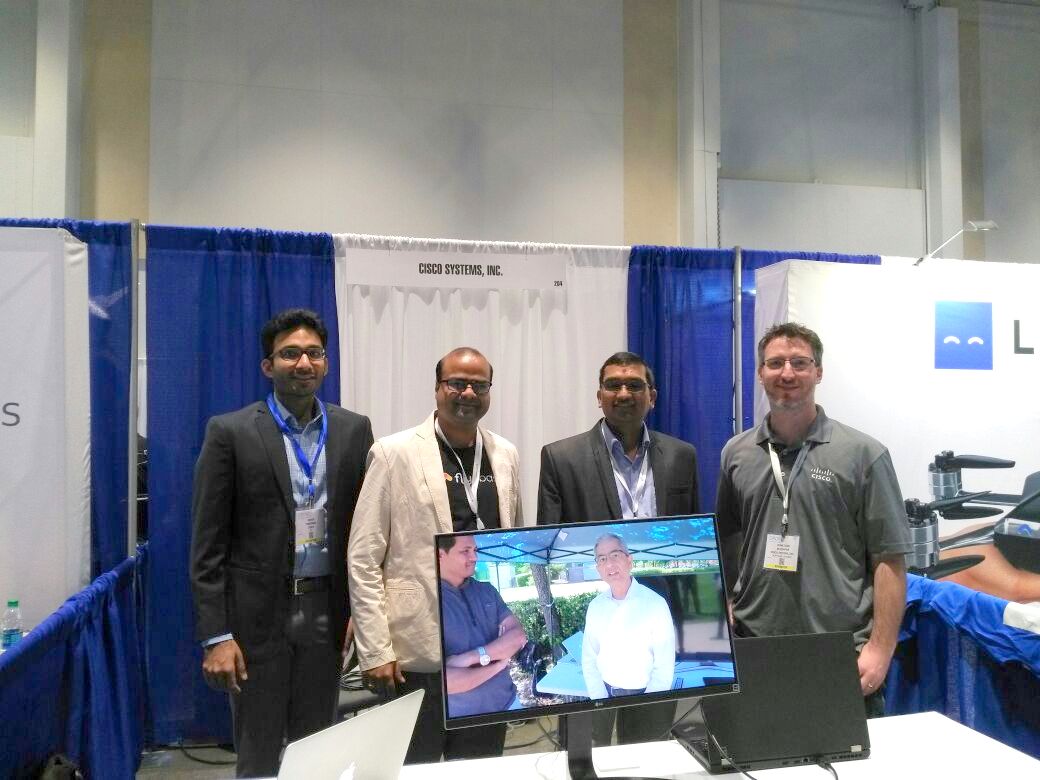 flytbase's tweet image. Demonstrating our work with @Cisco at @droneworldexpo 2017

@nitin7gupta @birengandhi 

#InternetofDrones #IoD #IoT #drones #droneworldexpo