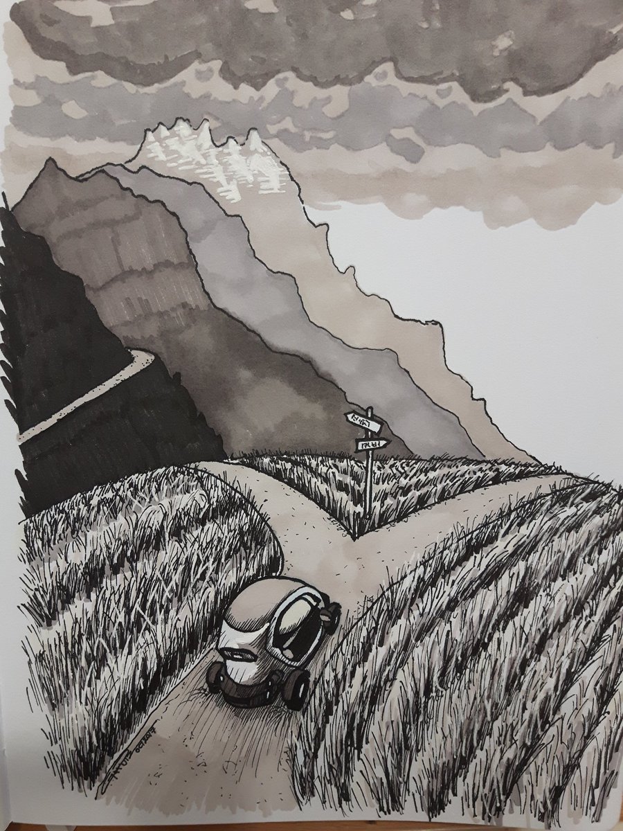 gusjrh's tweet photo. #inktober2017 day 2: "divided" #inktober #dailyart #artoftheday #sketching #InktoberDivided https://t.co/0j9GnfoQ2U