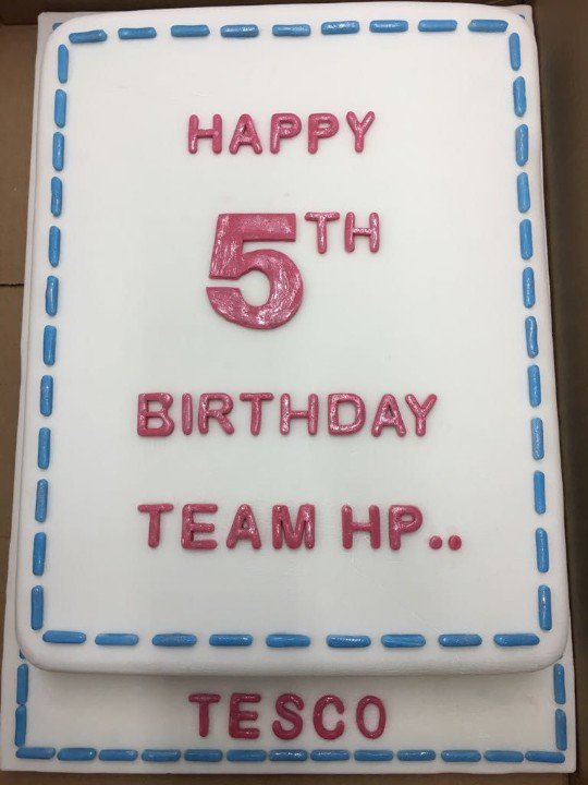 Happy 5th Birthday Tesco Highams Park x