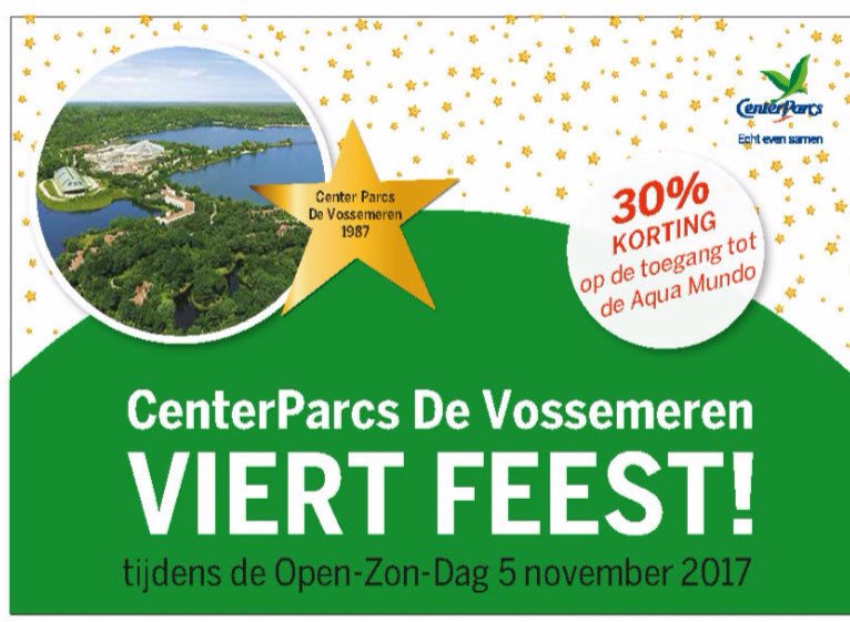 #CenterParcs #DeVossemeren  #feest #30 #verjaardag #komjijook!