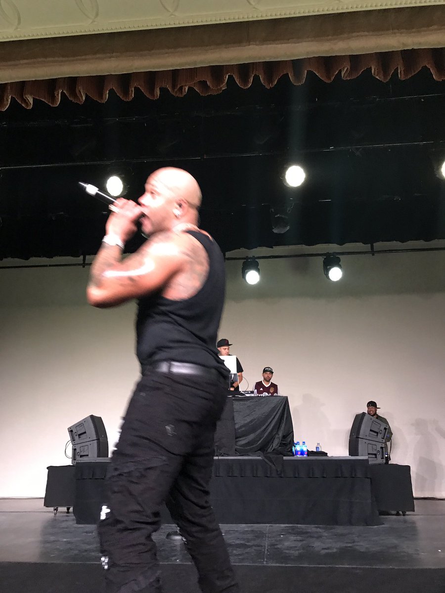 train3rgirl's tweet photo. P.F. Chang's Conference with Flo Rida! No ZOOM used - he even came off the stage and danced with us! #FarmToWok https://t.co/ctarVrSM98