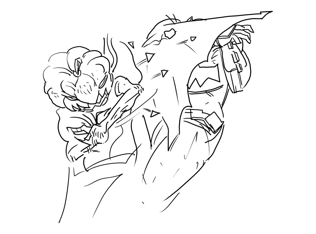 batpic's tweet photo. Pumpkinhead vs #Batman for an october sketch. #INKTOBER17 https://t.co/xZqaNcjGht