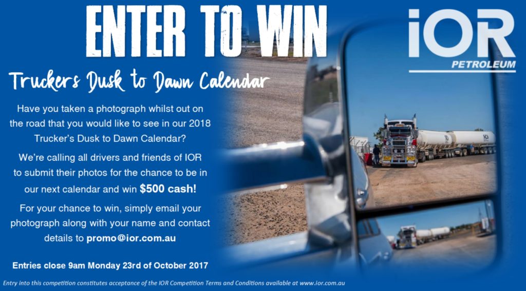 IORPetroleum's tweet photo. IOR Trucker's Dusk to Dawn Calendar Competition - https://t.co/Ns5CYrq7cI https://t.co/XKgL1uBbcD