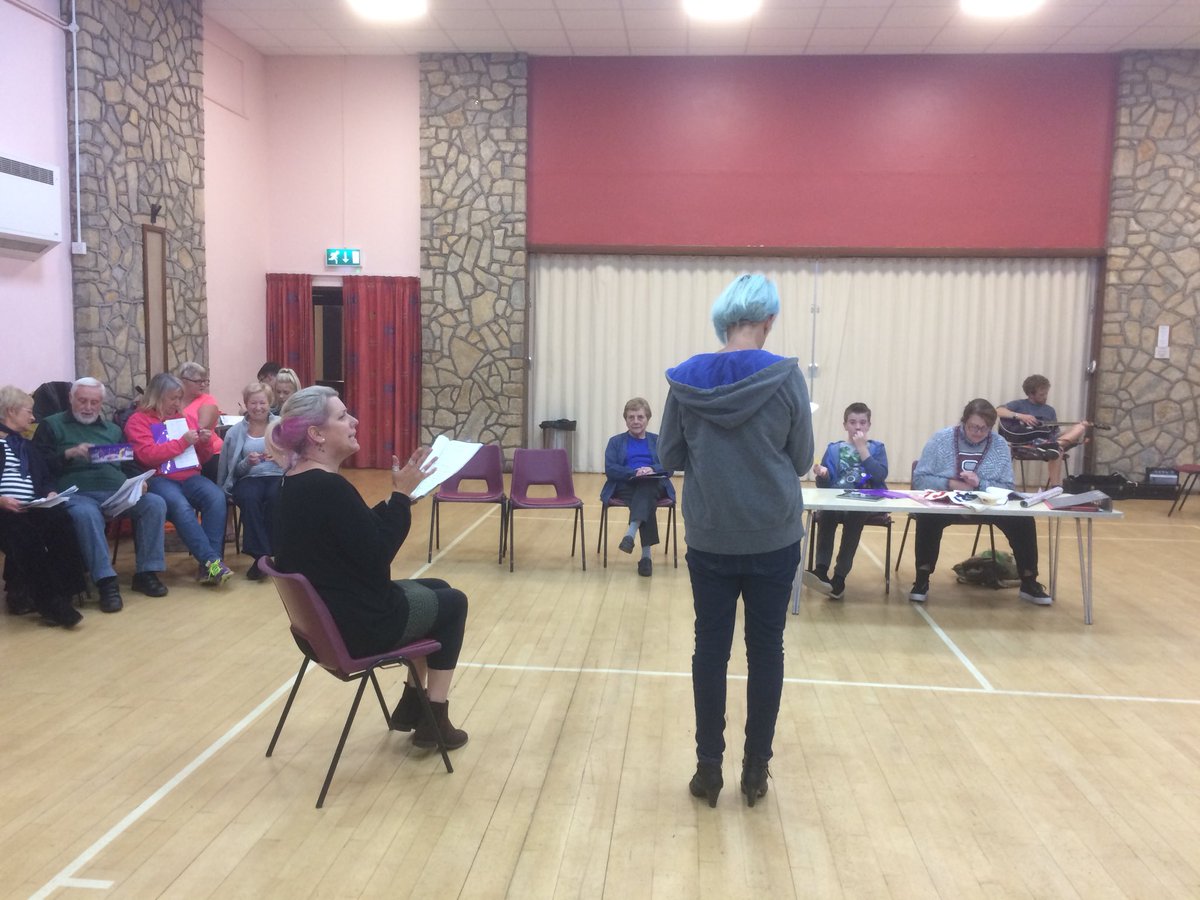 friendsofthettg's tweet photo. Rehearsals, scenery, costumes &amp; sound f/x coming on nicely for Sleeping Beauty our 2017 Panto. https://t.co/NdubAyKZRQ