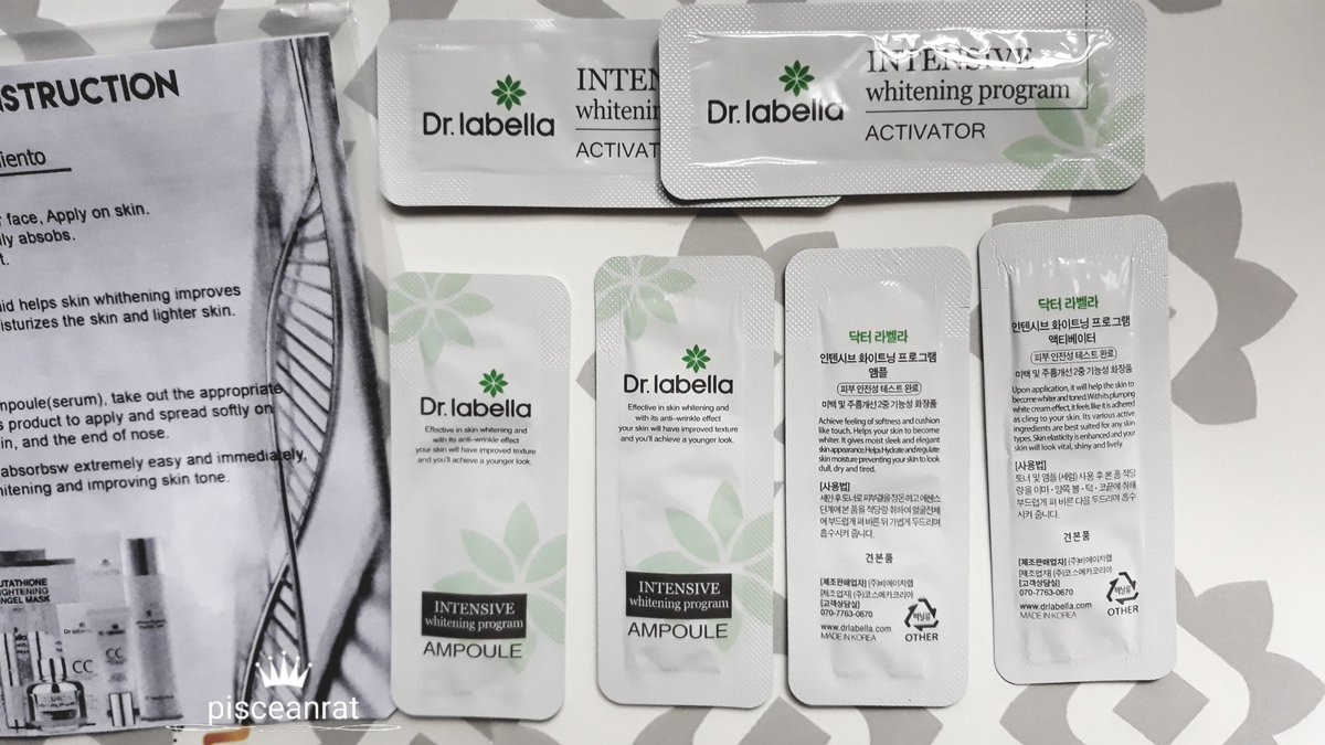 pisceanrat's tweet photo. #drlabellaph Intensive whitening ampoule and activator, made in Korea #kbeauty #drlabella 💓 https://t.co/Sa7Fh9V8vb
