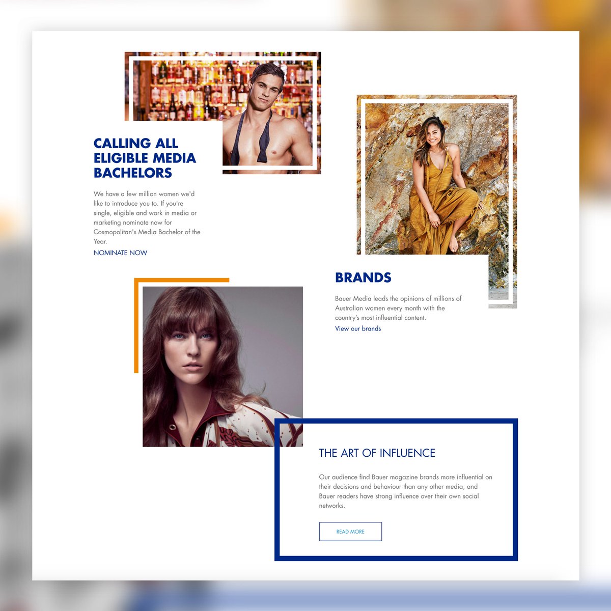 🔍 A closer look at the deconstructed grid of our recent project for @BauerMedia_au, nominated for site of the day by @AWWWARDS. Go team!