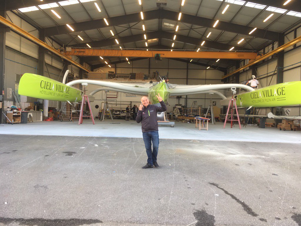 Mise à l'eau aujourd'hui #multi50 Ciela Village avec Thierry Bouchard