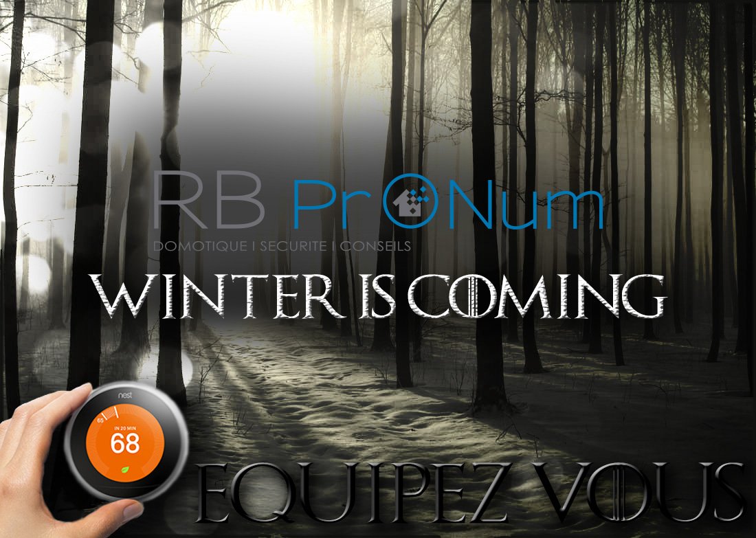 RBProNum's tweet image. L&apos;hiver vient ! Équipez-vous dès maintenant de thermostats connectés  ! #domotique #jeedom #got #winteriscoming