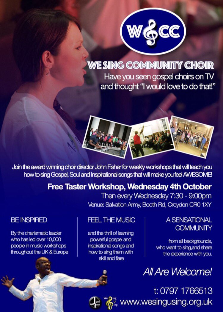 idmcgospeluk's tweet photo. !!!!!!!!! IT IS TODAY!!!!!!
#wscc #communitychoir # #idmcgospel #croydonsings #allarewelcome #noauditions #wesingusing #wesingcommunitychoir https://t.co/4cn9UQnyLi