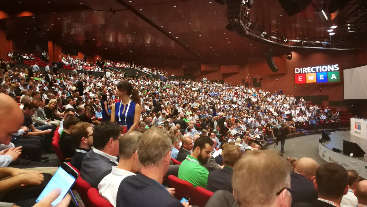 Patvanroey's tweet photo. #Directionsemea day1 #newstuff  #Dynamics365 https://t.co/wUC3czCkG3