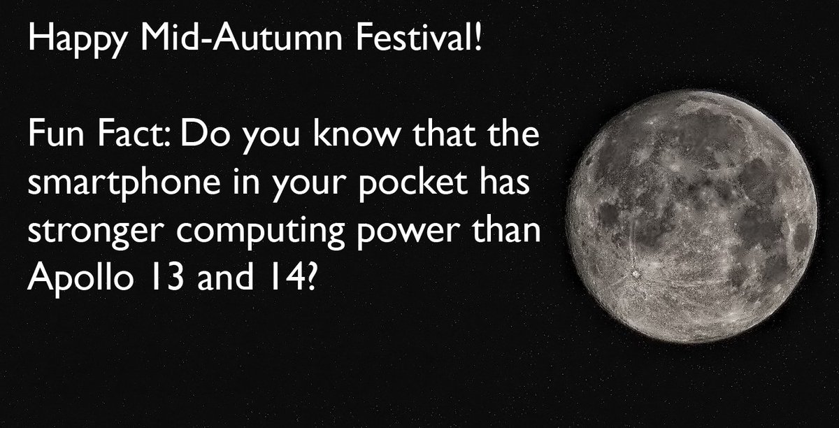 Happy #MidAutumnFestival! Enjoy the full moon with a fun fact about moon and smartphone. goo.gl/pg1L0J #WTIA