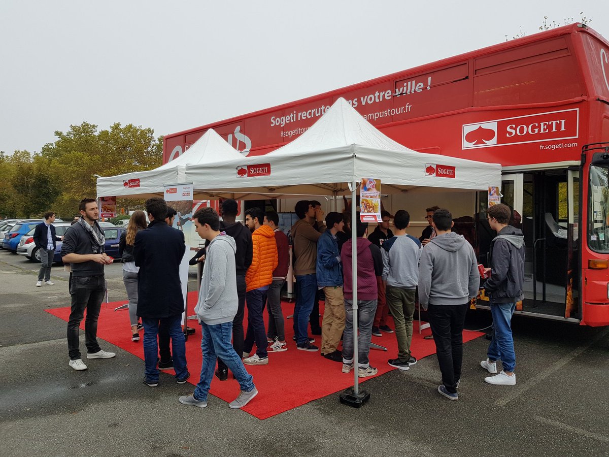GregoryCLAVE's tweet photo. Sogeti au contact des étudiants  CESI ce matin sur Toulouse #sogetitour https://t.co/mETe63ifmH