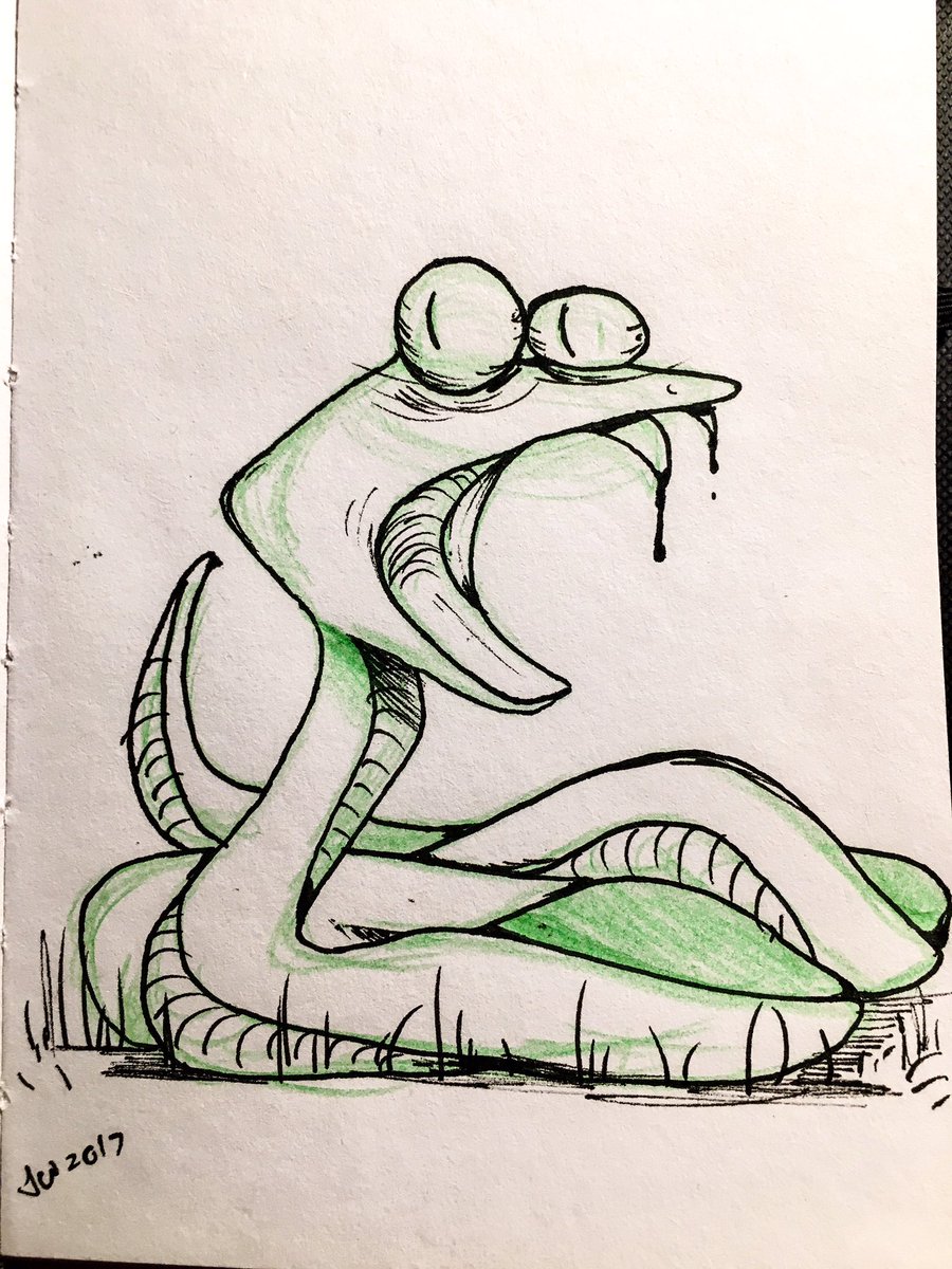 jennipaff's tweet photo. Late Inktober days 1-3 because it took me a while to register that it was October... 😩 #INKTOBER17 #InktoberDivided #inktoberpoison https://t.co/J2mBiO2UJC