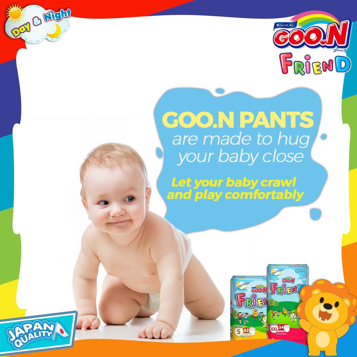 goondiaperpk's tweet photo. Switch to GOO.N Pants and make it easy for your baby to play and crawl in their diaper.
#GOONFriend #GOONPakistan #GOONDiapers https://t.co/fT40Q2PYbl