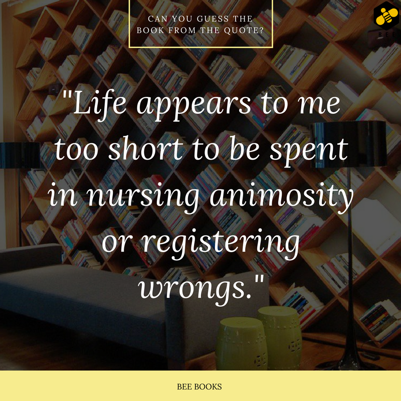 Bee_Books's tweet photo. #CanYouGuess
You may be an avid reader, but can you remember the book from the quote?
#quotefromabook #literaryquotes #quiz #quoteoftheday https://t.co/iBK6sR2kFP