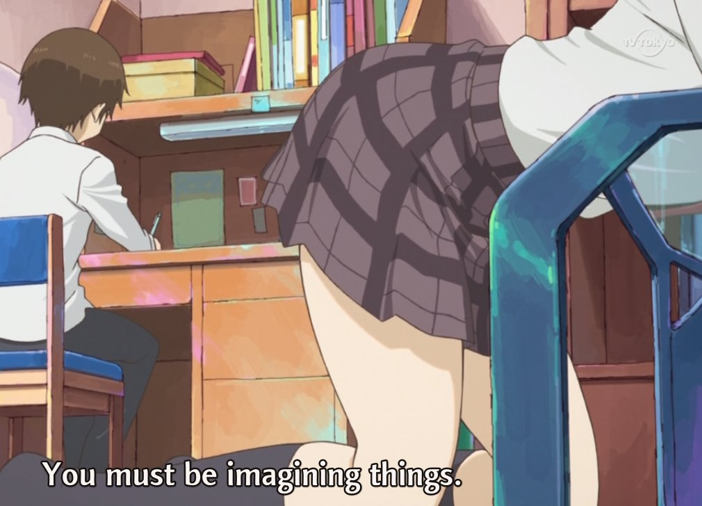 Cheating watching panties anime