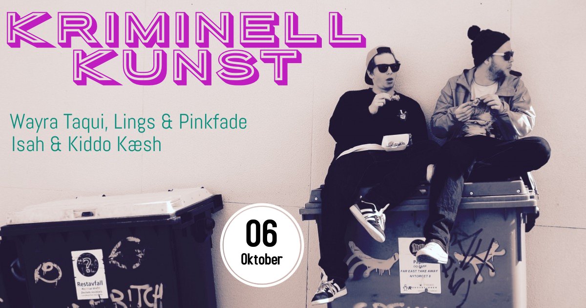 OSLO!!! På fredag spele Kriminell Kunst på Verkstedet :) :)
