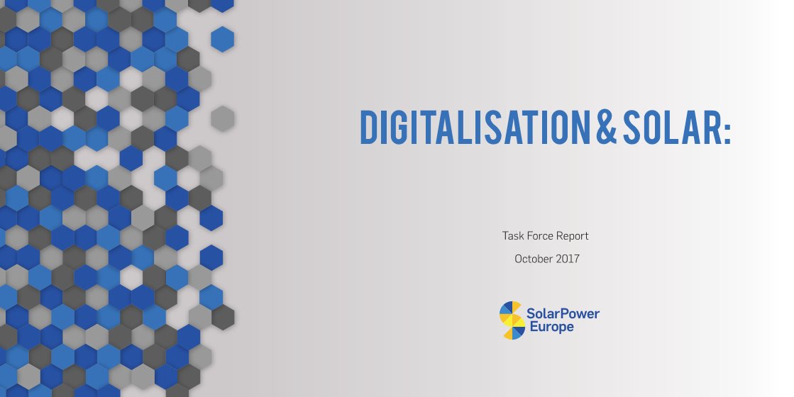 SolarPowerEU's tweet image. We are now launching the world's first report on #DigitalSolar right now @EUW_live! Download the report for free: bit.ly/2xf4Jrd