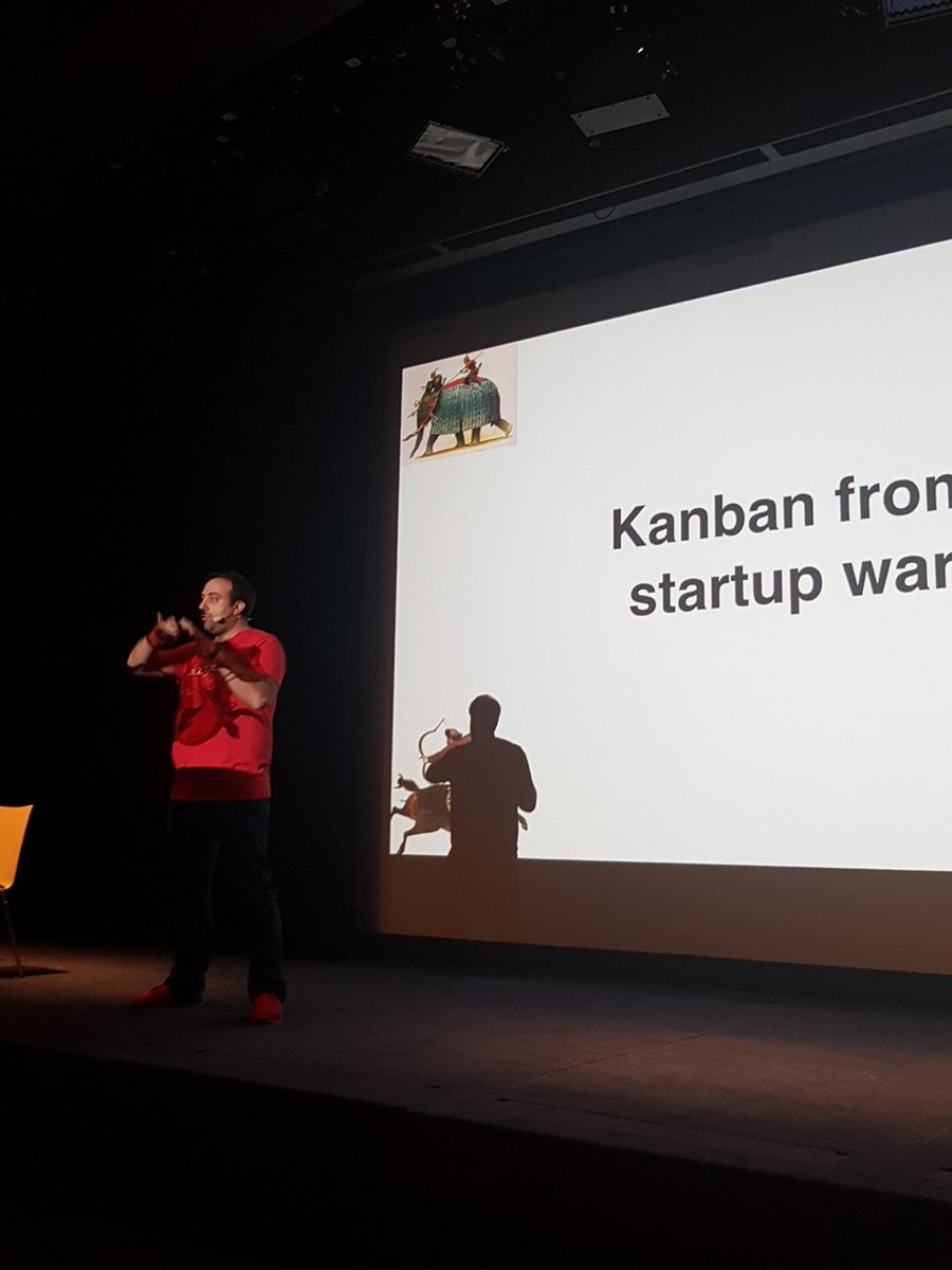 RudyBaer's tweet image. Kanban from the startup warfare by @youen_chene at #techsrocks