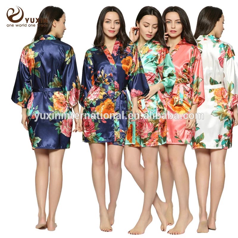 Chinese silk women floral wholesale spa robes ,bride bridesmaid  f2rq3.app.goo.gl/?link=https://…