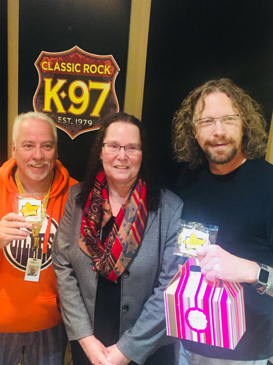 LoudMouthComm's tweet photo. @TerryEvansShow @BrynMightyMouth @K97 TEXT “FORKIDS” to 45678 to donate $5 to #ipadsforinspiration  #forkids #CAF70 enjoy @confettisweets! https://t.co/NtL7NUU6Fn