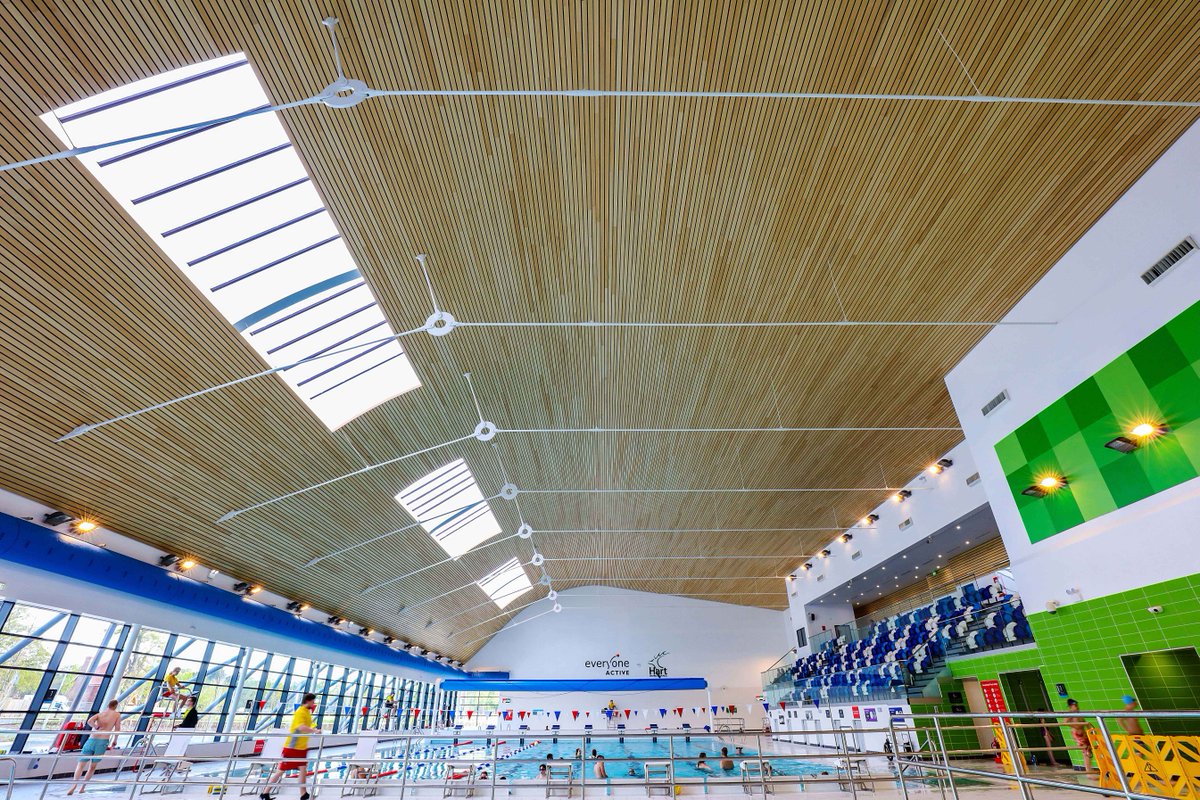 HunterDouglasUK's tweet photo. We used non-woven fleece that was attached to the ceiling panels to provide #AcousticAbsorption at @eaHartLeisure
https://t.co/qH1i5ZmGGm https://t.co/MhBMiMRCjl