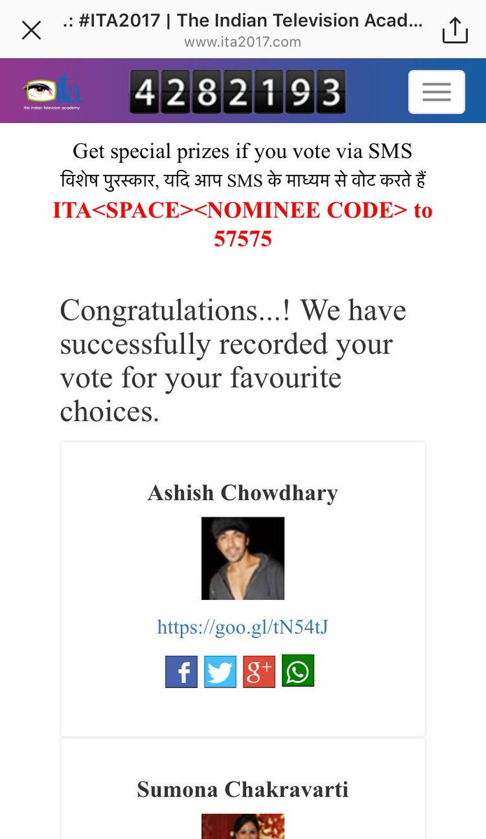 AshishChowClub's tweet image. #Twamily plz keep voting for @AshishChowdhry #DevOnColors Multiple voting allowed 🙏🏻🙏🏻🙏🏻